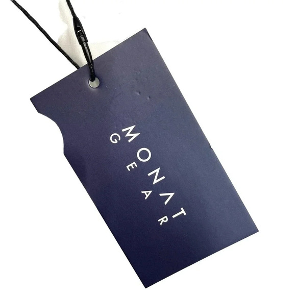 Monat Gear Monat Button Down Shirt White Start Logo Size Medium - Picture 9 of 12